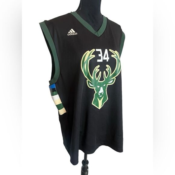 ADIDAS MILWAUKEE BUCKS GIANNIS ANTETOKOUNMPO LIMITED EDITION JERSEY SIZE XL - Picture 2 of 11